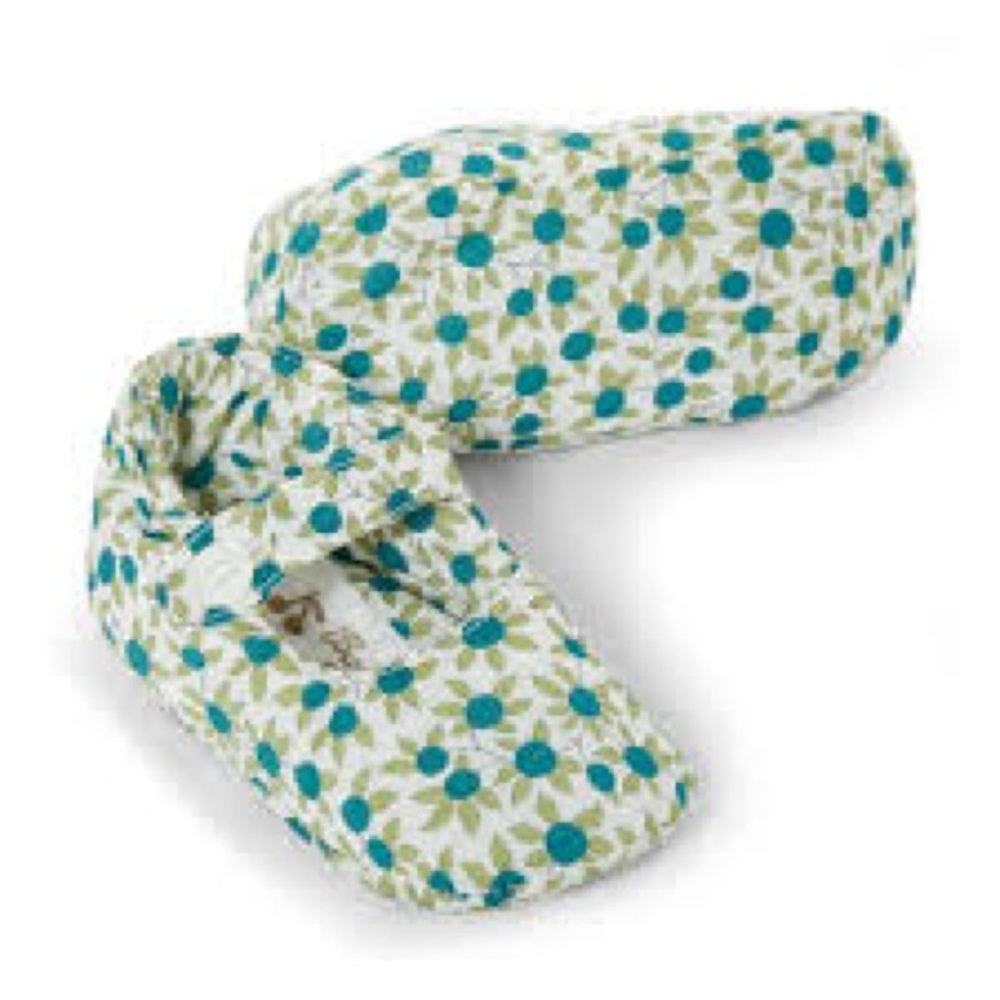 Bonpoint Chaussons Lilibee Baby’s Floral Printed Shoes Size 2 Made With Liberty